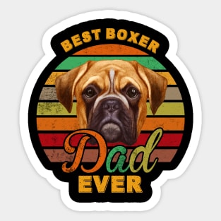 Best Boxer Dad Ever Sticker